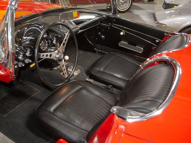 1962 Red Corvette interior