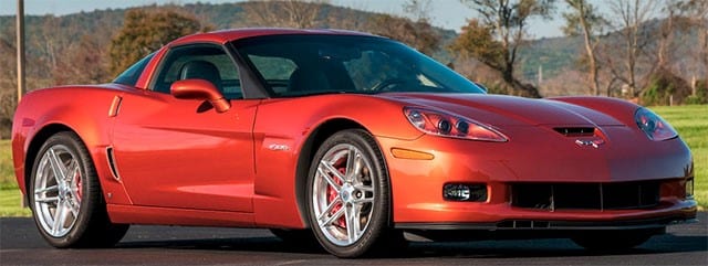 2006 Sunset Orange Corvette