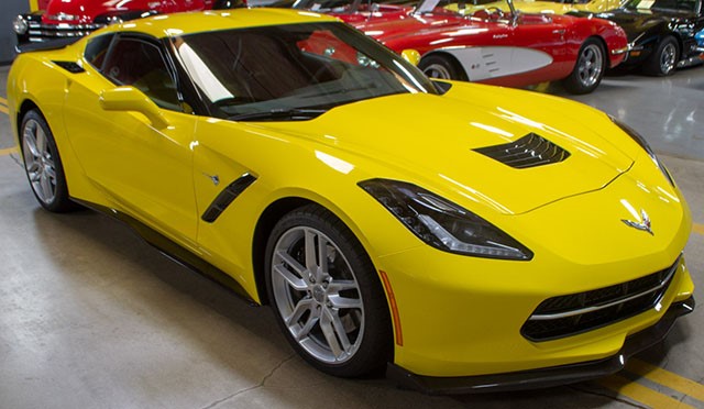 2017 Yellow Corvette