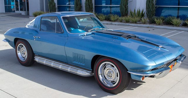 1967 Blue Corvette L71 Coupe Exterior
