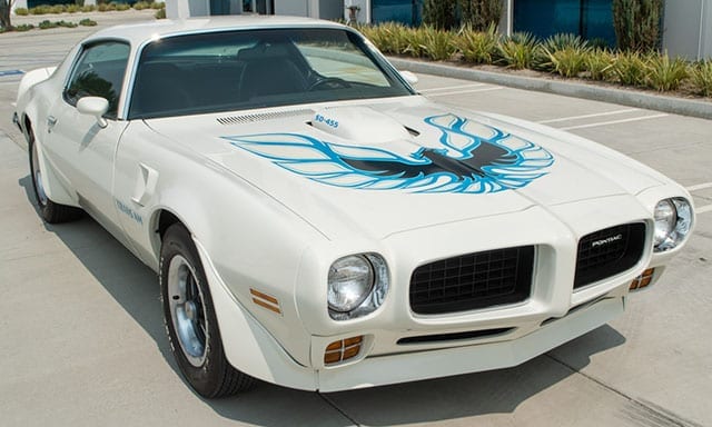 1973 White Pontiac Trans Am Sd 455 4 Speed Exterior 1