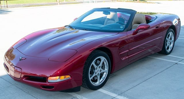 2002 magnetic red corvette coming 1