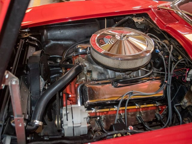 1965 red corvette convertible engine 1
