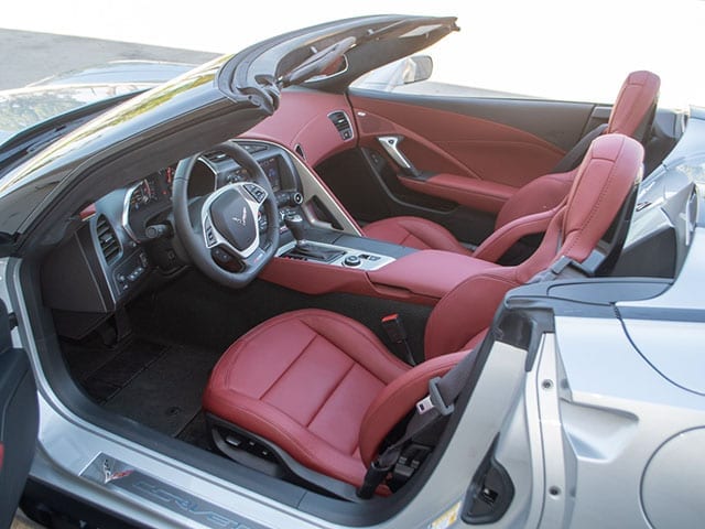 2017 silver corvette z06 convertible interior 1