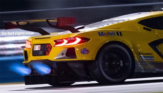 c8 flaming exhaust 1