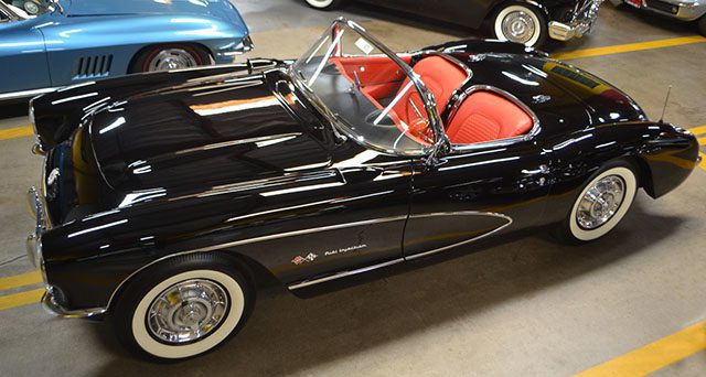 1957 black corvette raymond d 1
