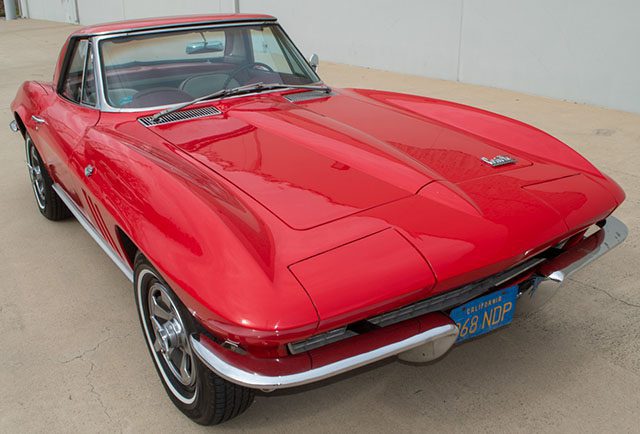 1966 red corvette convertible coming 1
