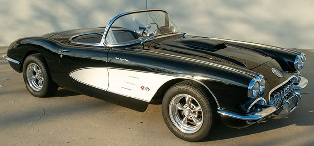 1959 black corvette resto mod 1