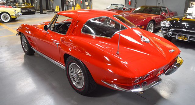 1963 riverside red split window coupe corvette 1 1