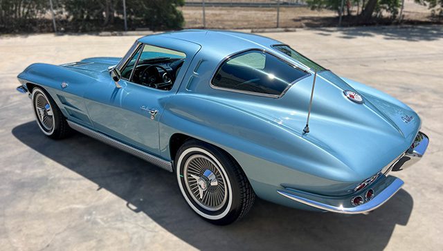 1963 silver blue coupe