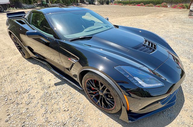 2017 black corvette z06 coupe 3lz z07 1