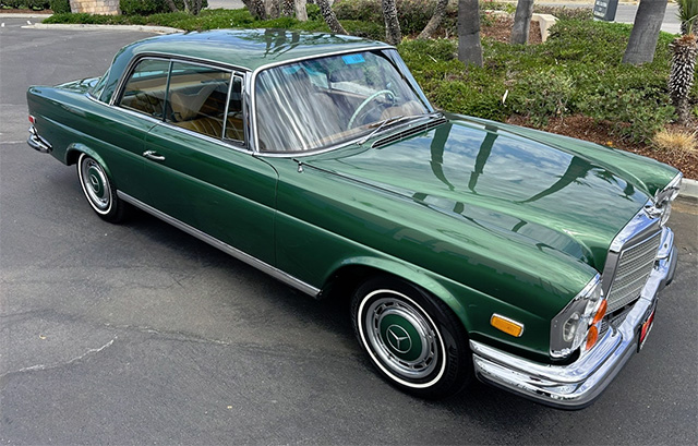 1971 Moss Green Poly Mercedes Benz 280SE 3 5 Coupe